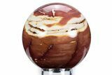Polished Mookaite Jasper Sphere - Australia #360342-1